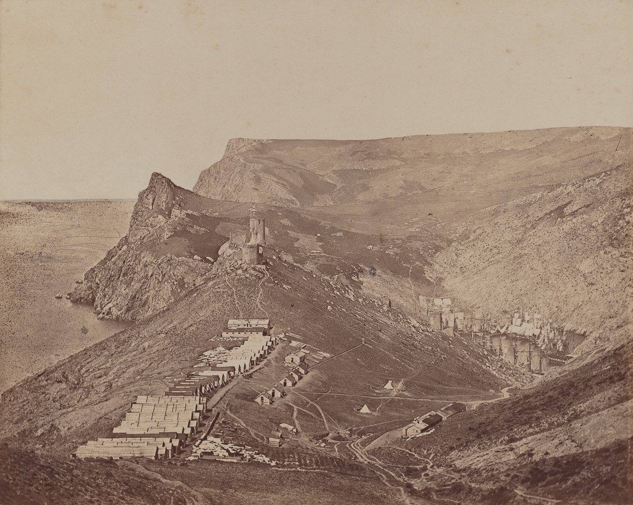 Fortificación sobre el Puerto de Balaclava de James Robertson