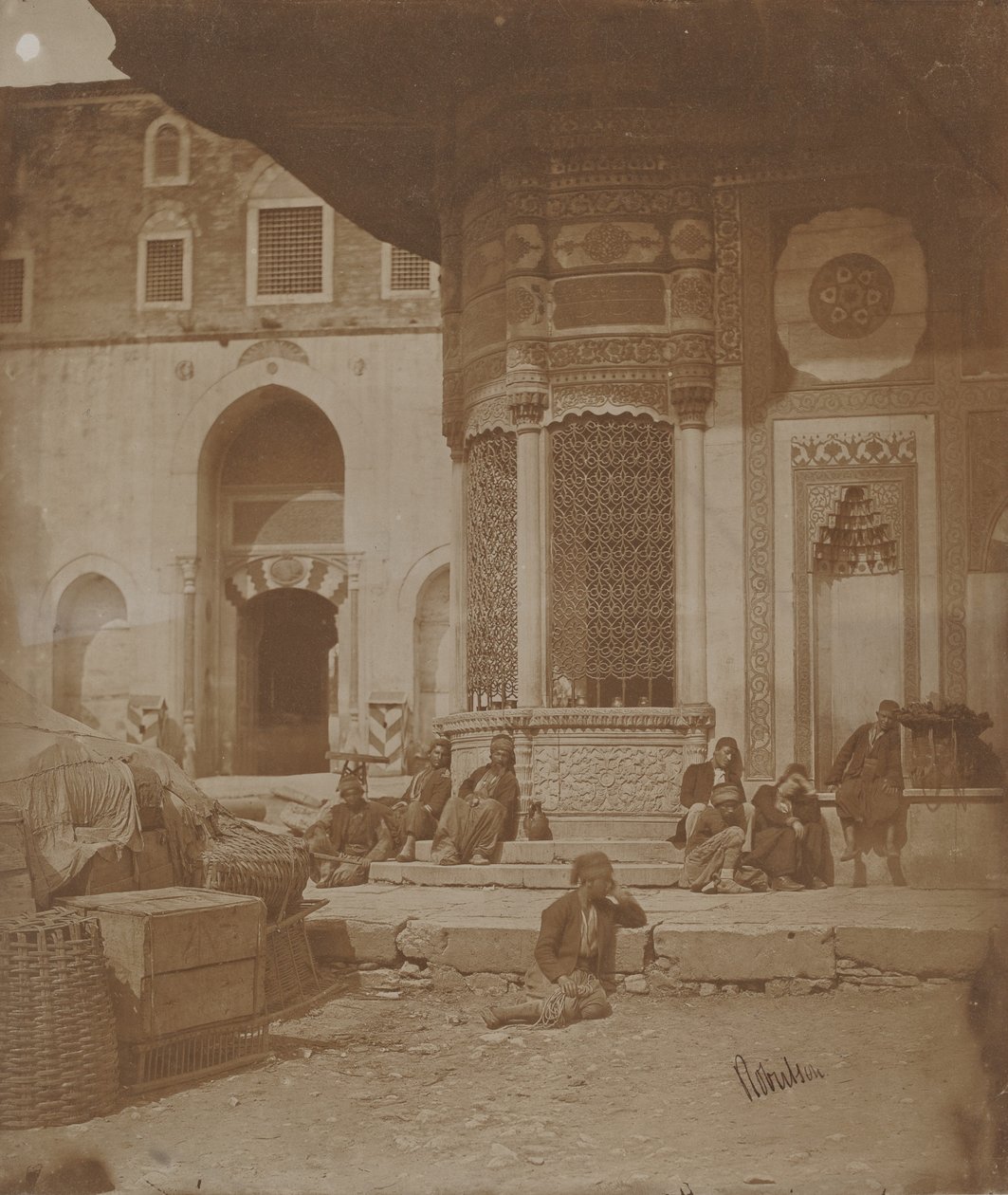 Puerta del Palacio Imperial y Fuente de Ahmed III de James Robertson
