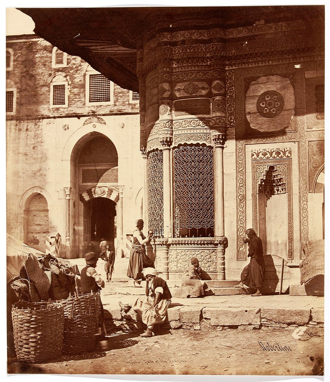 «Puerta imperial del Serrallo» [Estambul. Fuente de Ahmed III junto a la puerta del palacio de Topkapi] de James Robertson