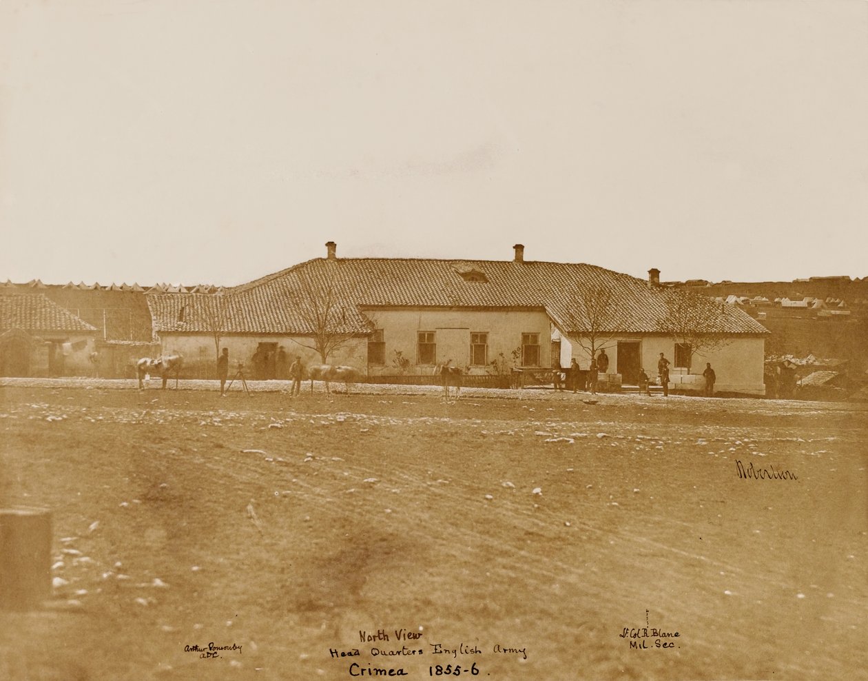 Vista Norte del Cuartel General del Ejército Inglés, c.1855 de James Robertson