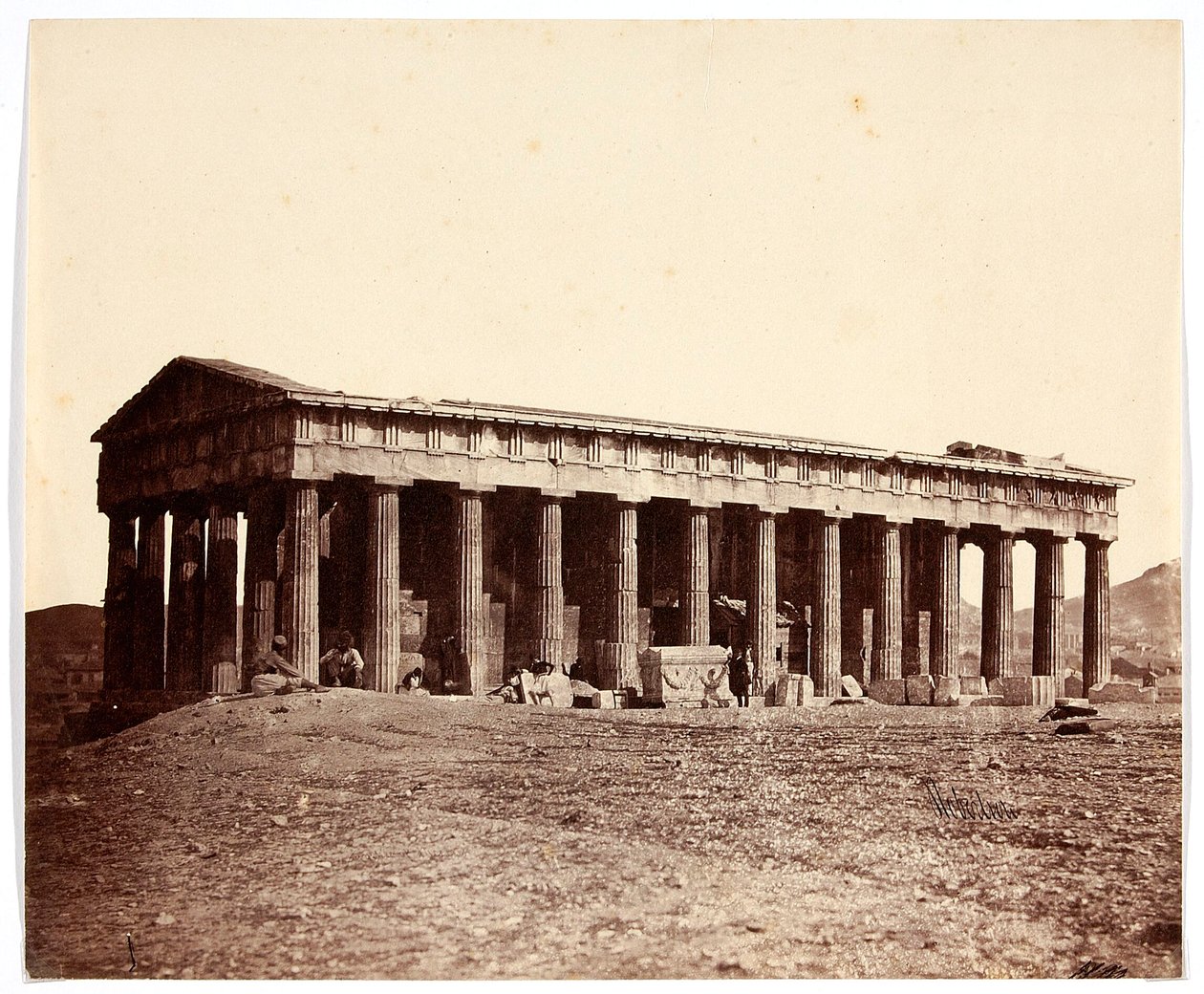 "Templo de Teseo" [Atenas. Teseion - en realidad templo de Hefesto] de James Robertson