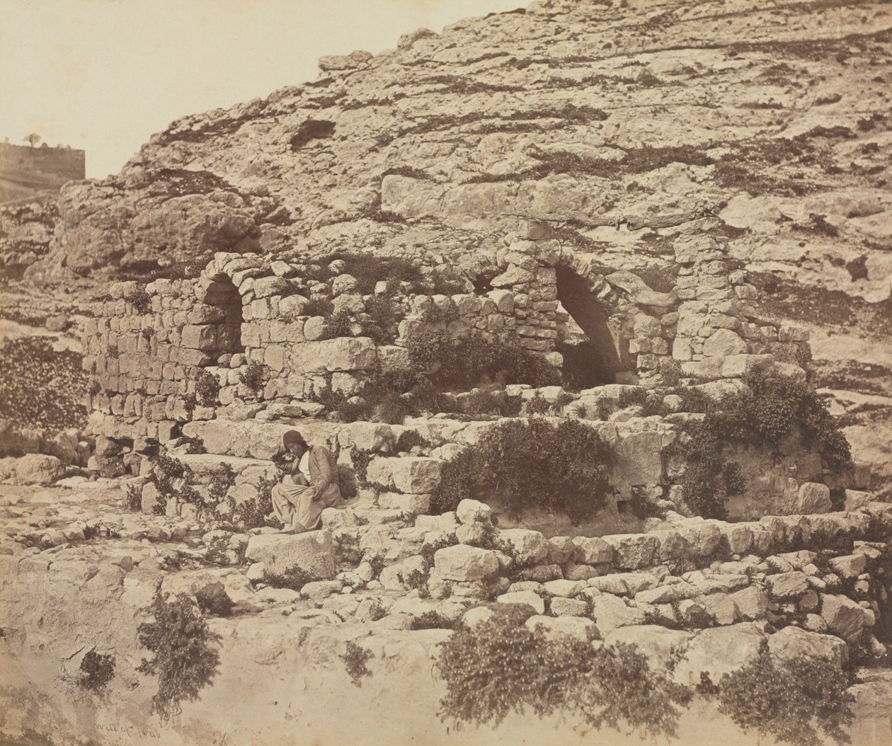 Pozo de Joab, Jerusalén, 1857 de James Robertson