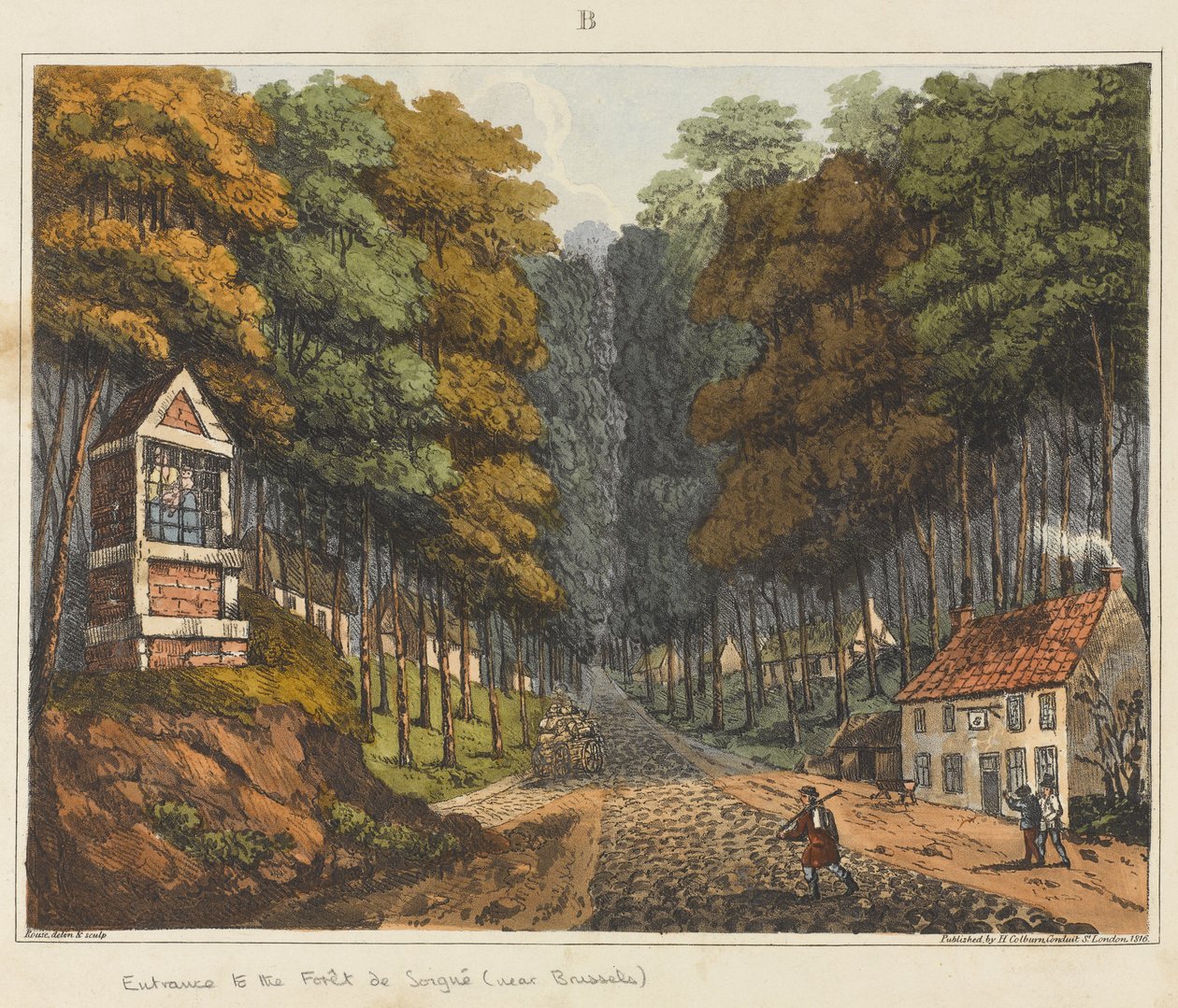 Entrada al Bosque de Soigne, cerca de Bruselas, 1815, de 
