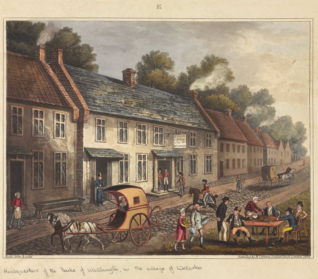 Cuartel General del Duque de Wellington en el pueblo de Waterloo, de 