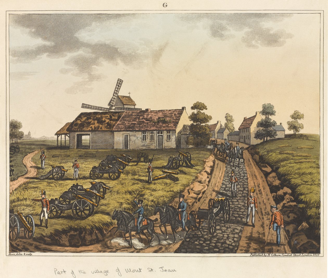 Parte del pueblo de Mont St Jean, de 