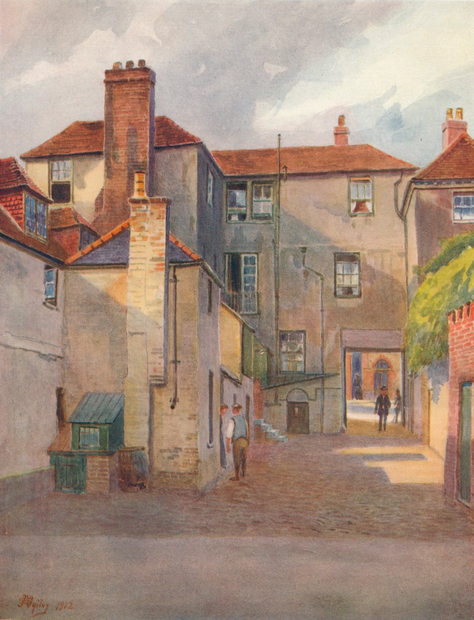 El patio del cisne, Reigate, 1912 de James S Ogilvy