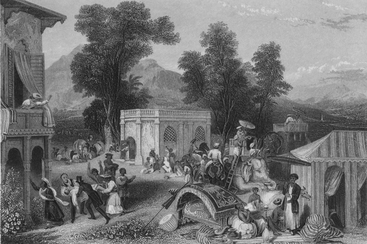 Muerte del Obispo Heber, 1846 de James Sands
