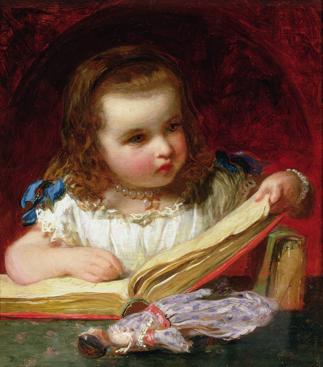 Una chica leyendo de James Sant