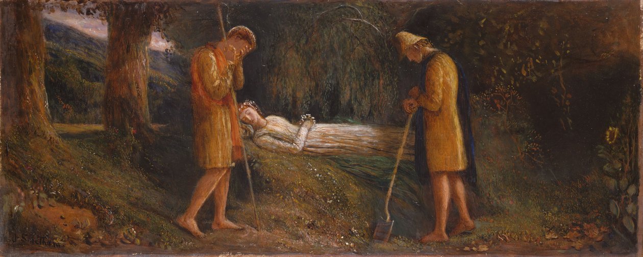 Imogen y los pastores, 1860-1870 de James Smetham