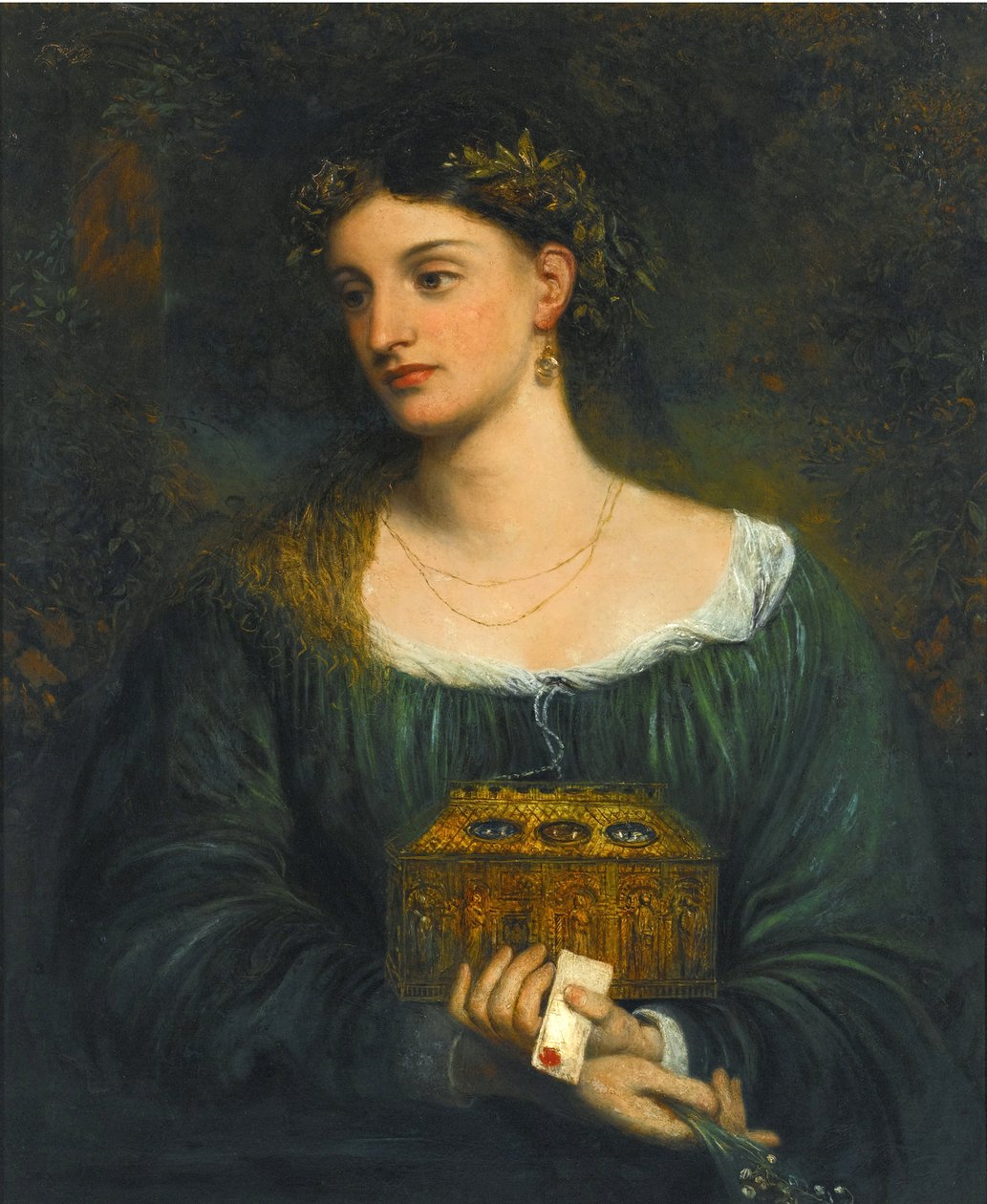 Pinturas prerrafaelitas: Pandora de James Smetham