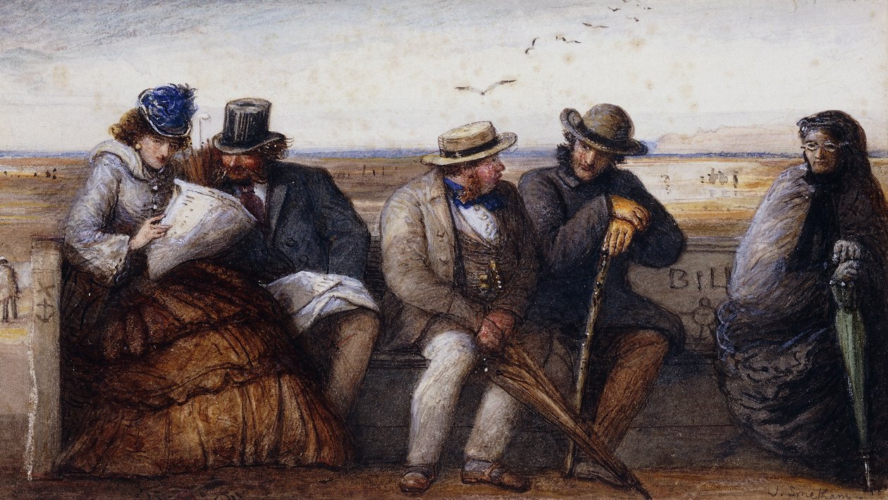 Chismes en la Playa de James Smetham