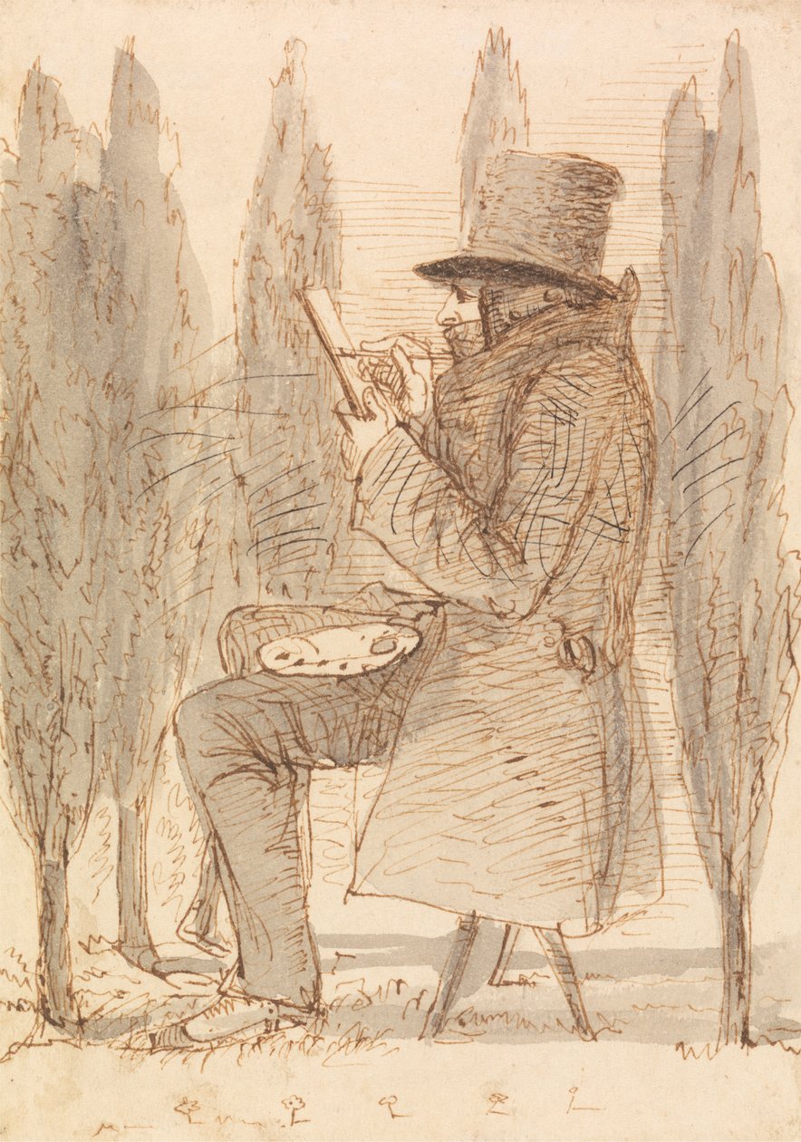 El artista dibujando de James Smetham