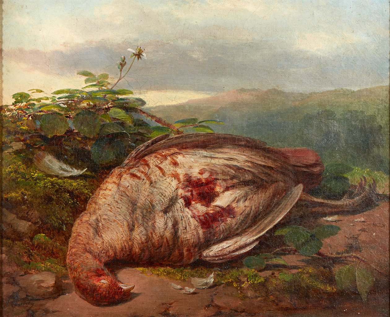 Naturaleza muerta de la caza (óleo sobre lienzo) de James Sr Hardy