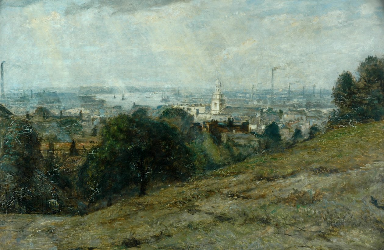Vista desde Greenwich Hill de James Stevens Hill