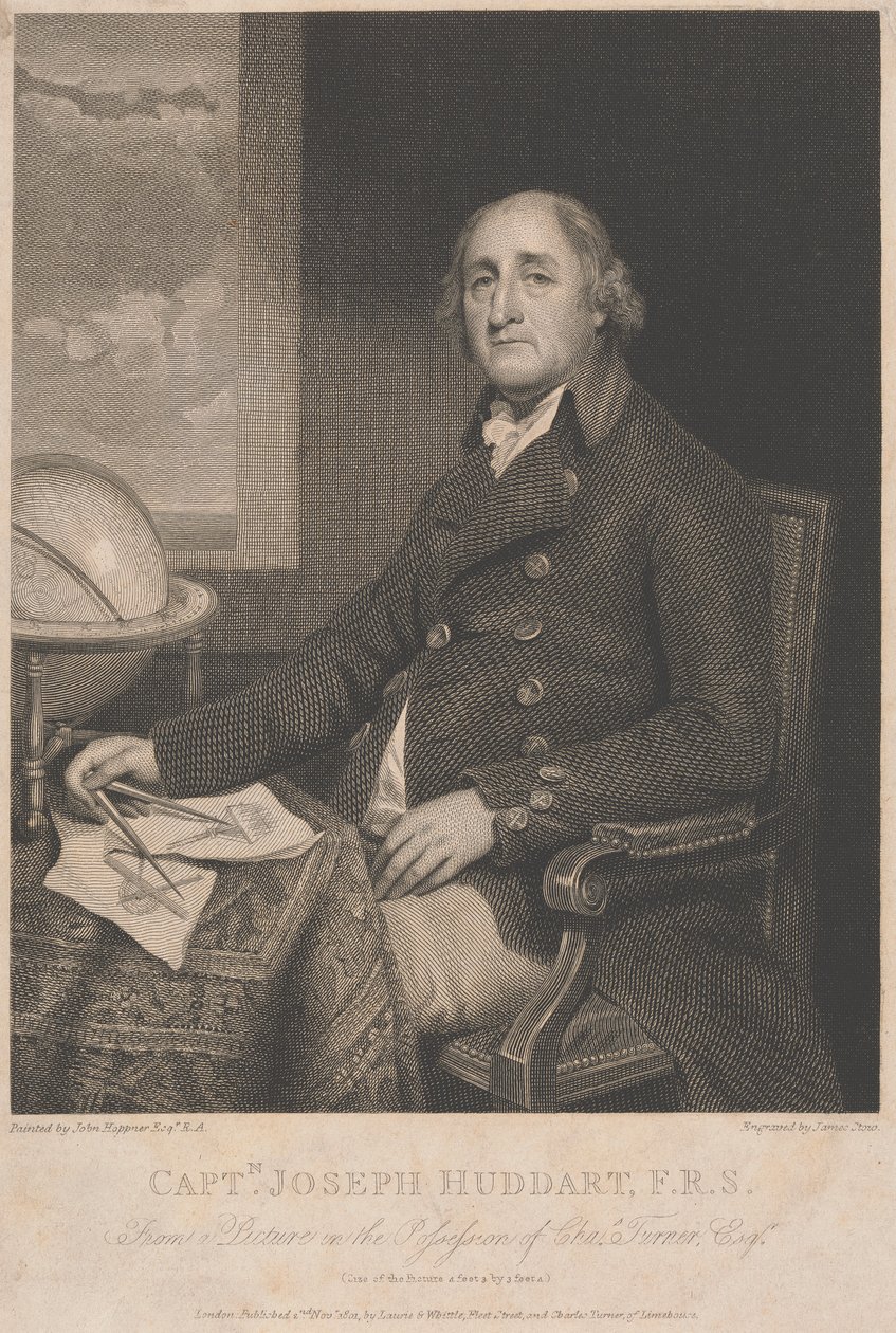 Capitán Joseph Huddart de James Stow