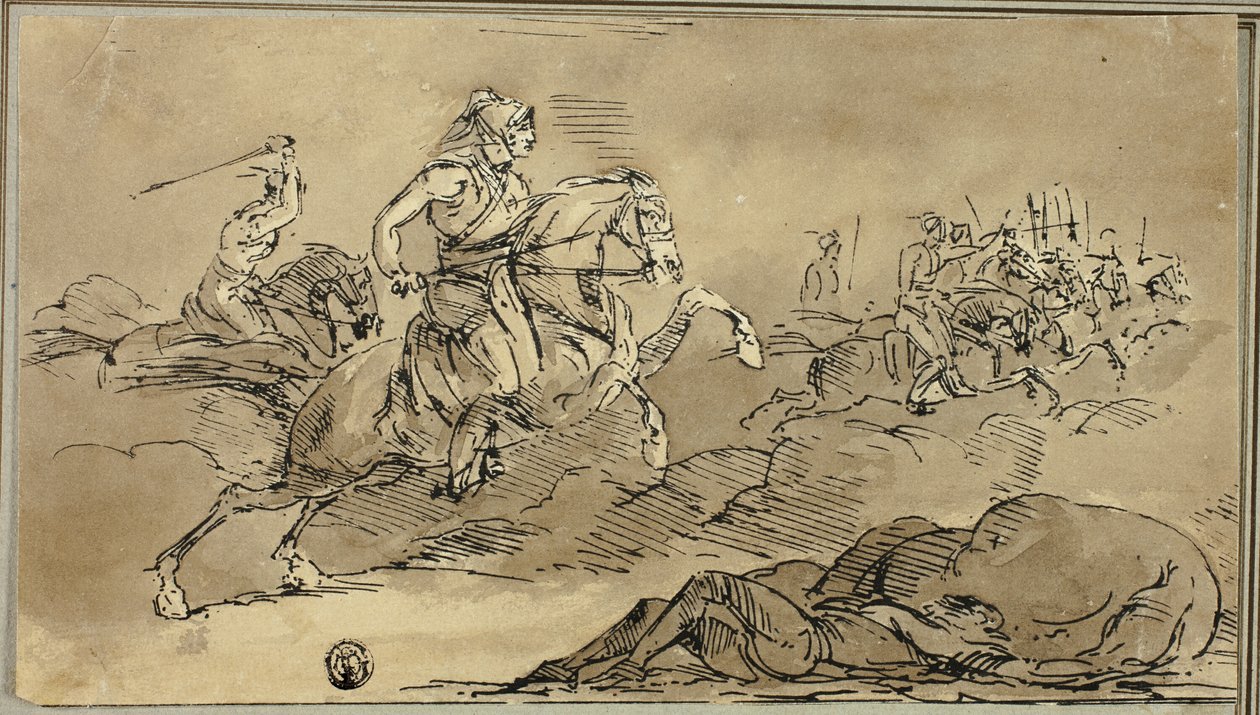 Caballería entrando en batalla de James Stuart