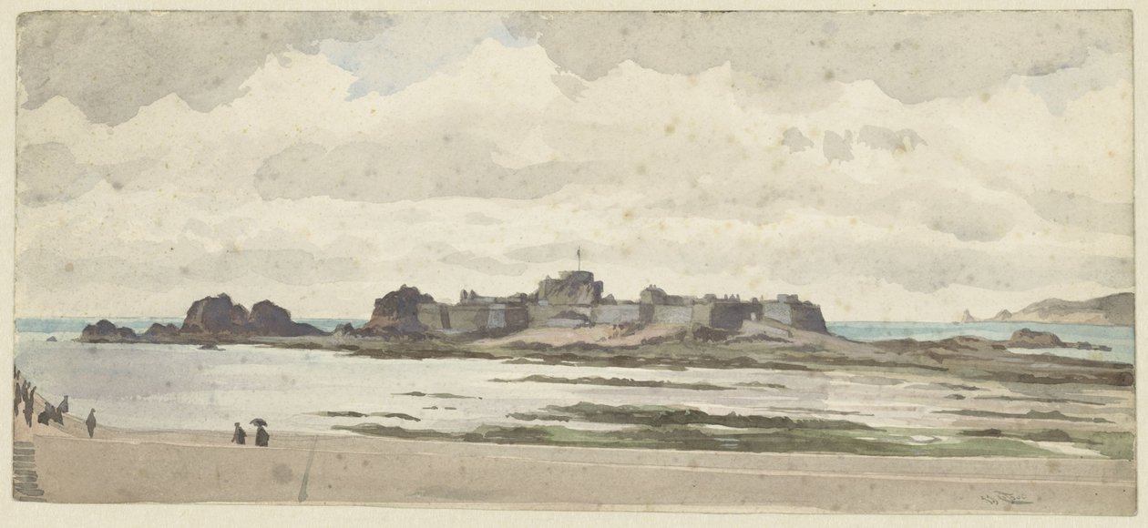 Castillo o fortaleza en la costa de James Tissot