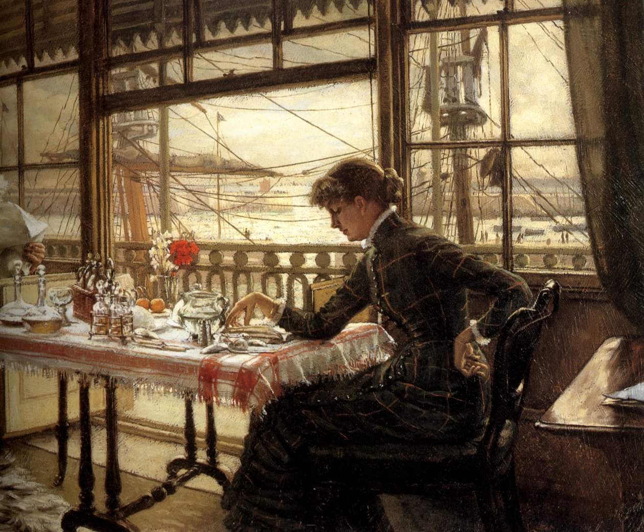 Habitación con vistas al puerto de James Tissot