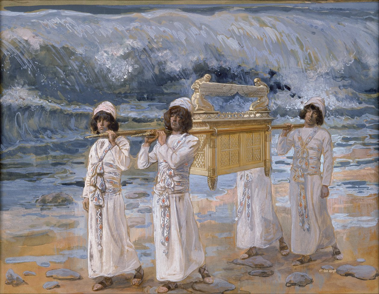 El Arca pasa el Jordán de James Tissot