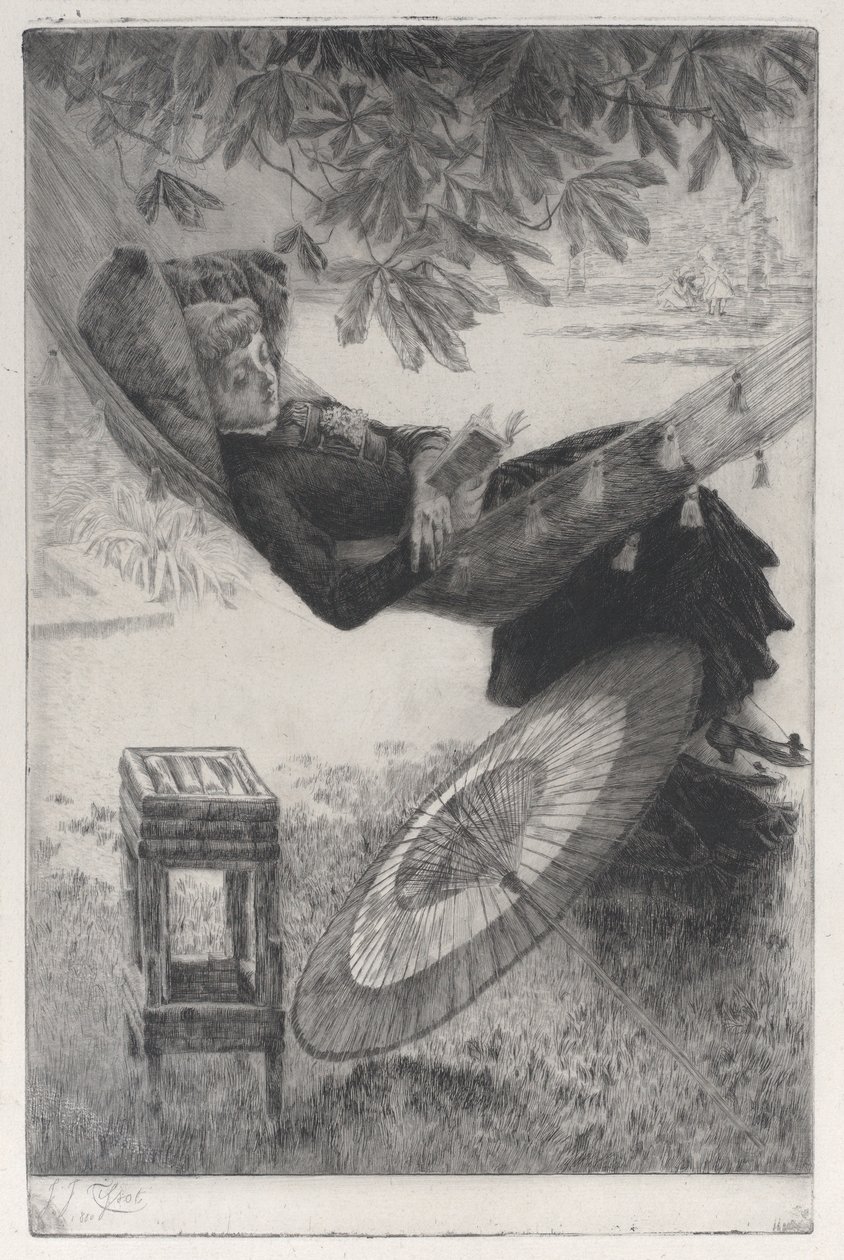 La Hamaca, 1880 de James Tissot