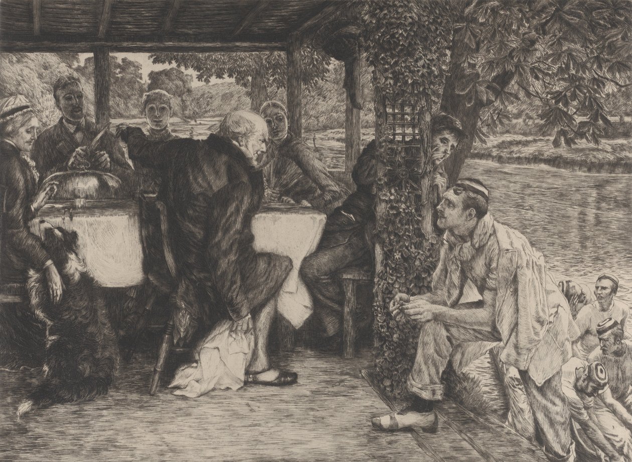 La parábola del hijo pródigo, No. IV: El becerro gordo, 1882 de James Tissot