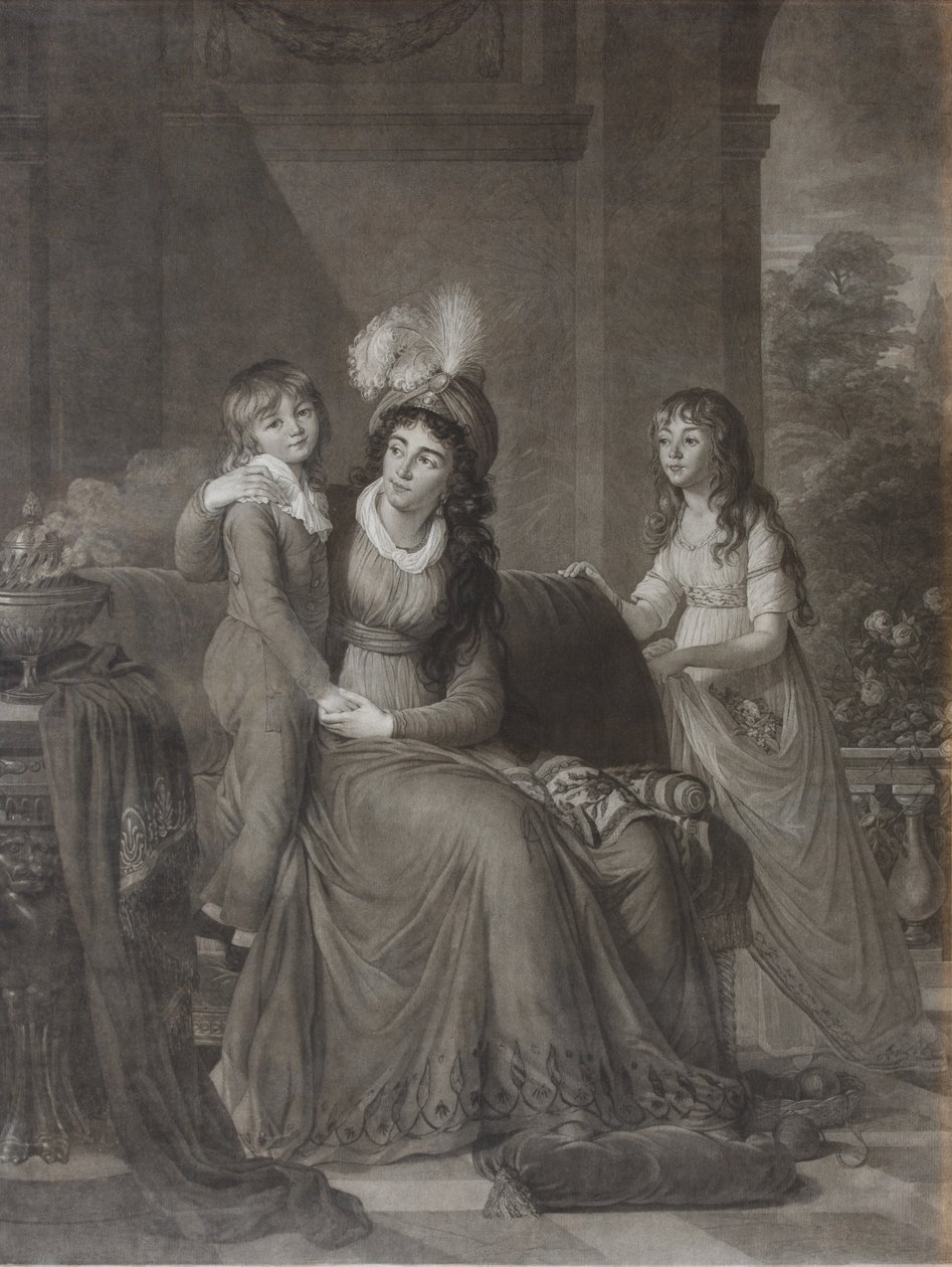 Retrato de Ekaterina Sergeevna Samoylova, de soltera Trubetskaya 1763-1830 con niños, 1797 de James Walker