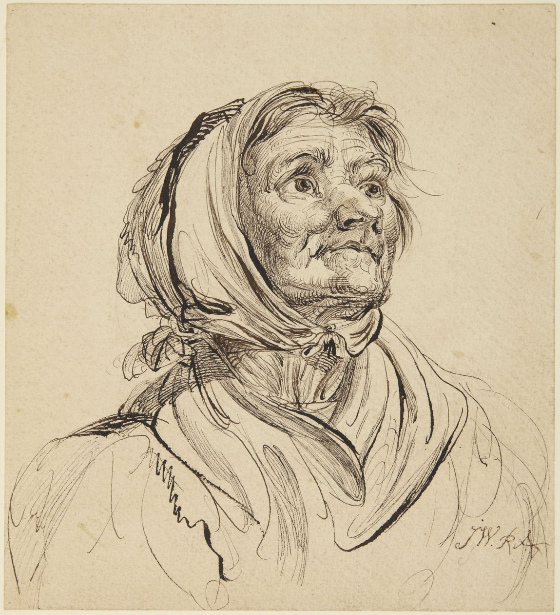 Cabeza de anciana de James Ward