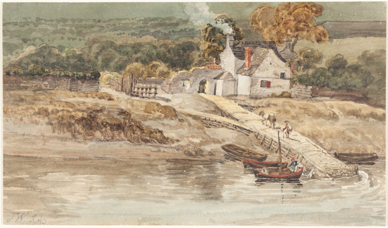 Lugar de desembarque cerca de la abadía de Tintern de James Ward