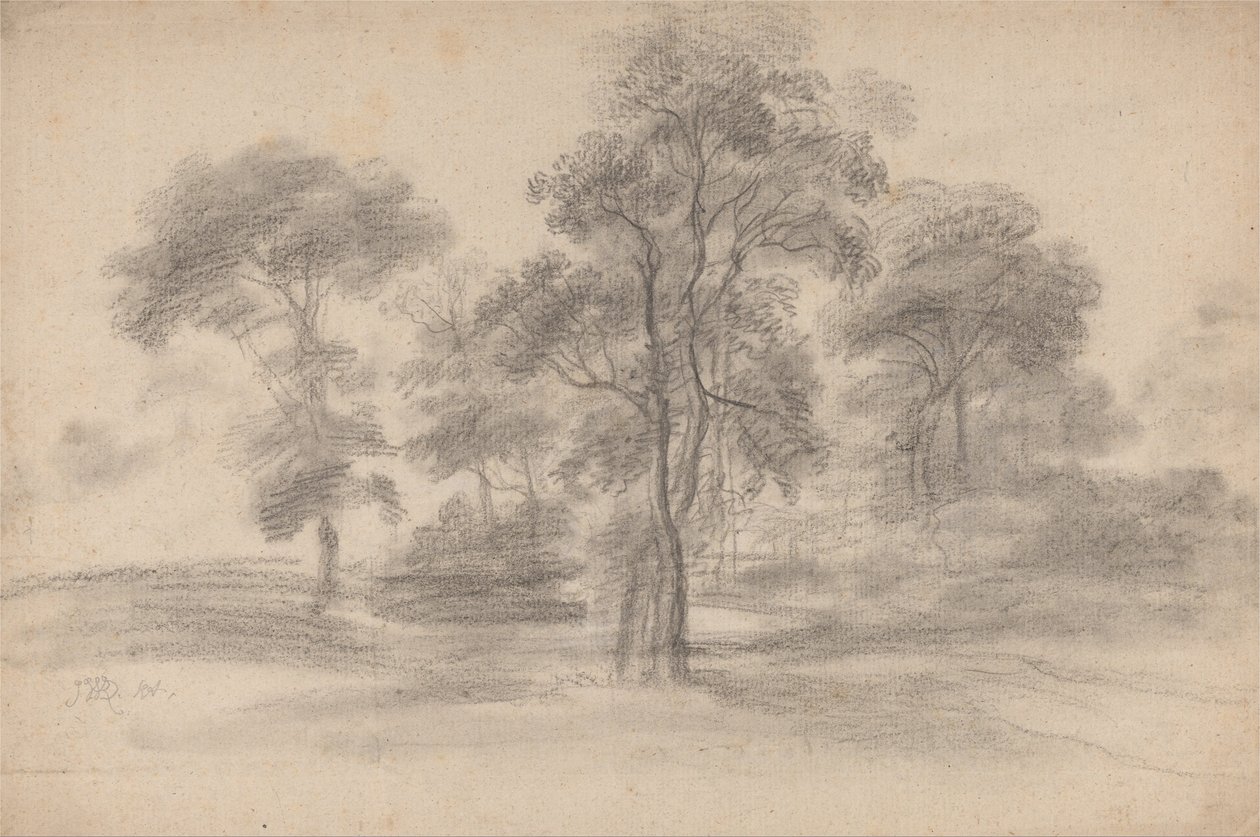 Paisaje con árboles de James Ward