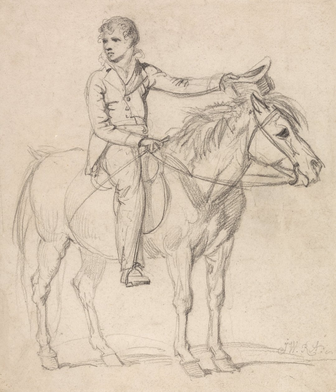 Lord Stanhope (más tarde conde de Chesterfield) de niño, montado en un poni de James Ward