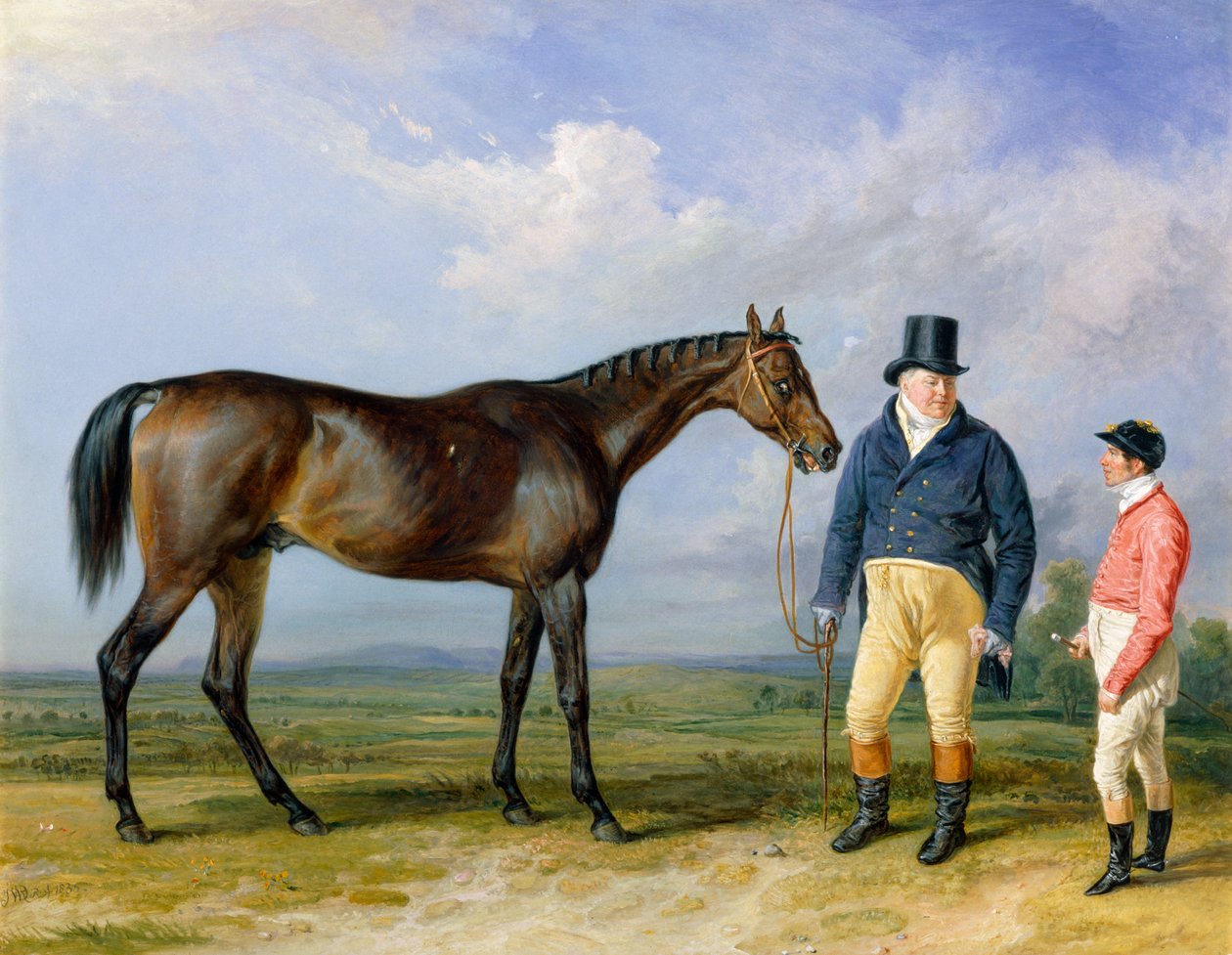 Rockingham con su propietario John Theobald de James Ward