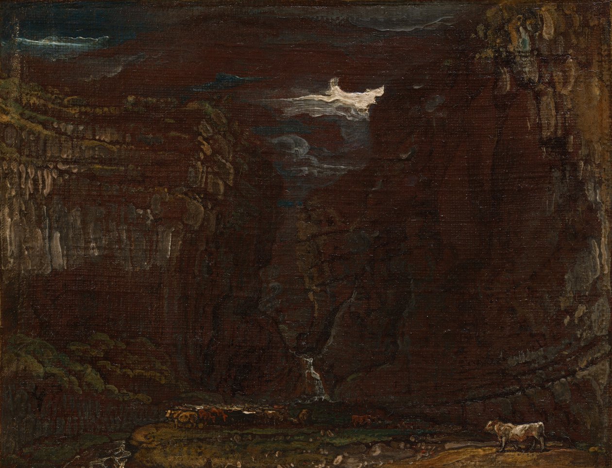 Boceto de "Gordale Scar de James Ward