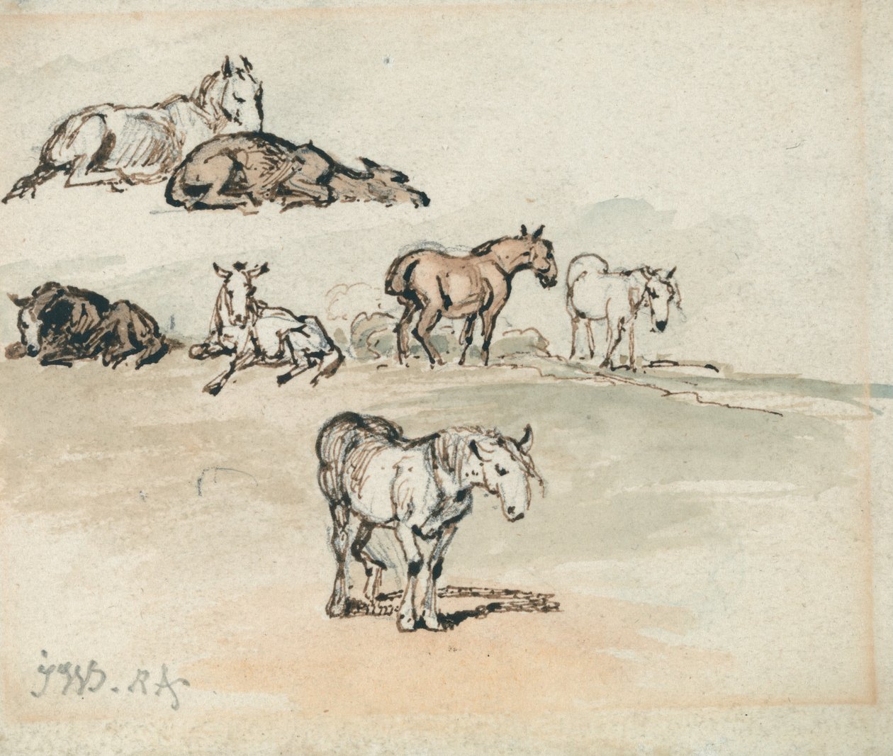Estudios sobre caballos de James Ward