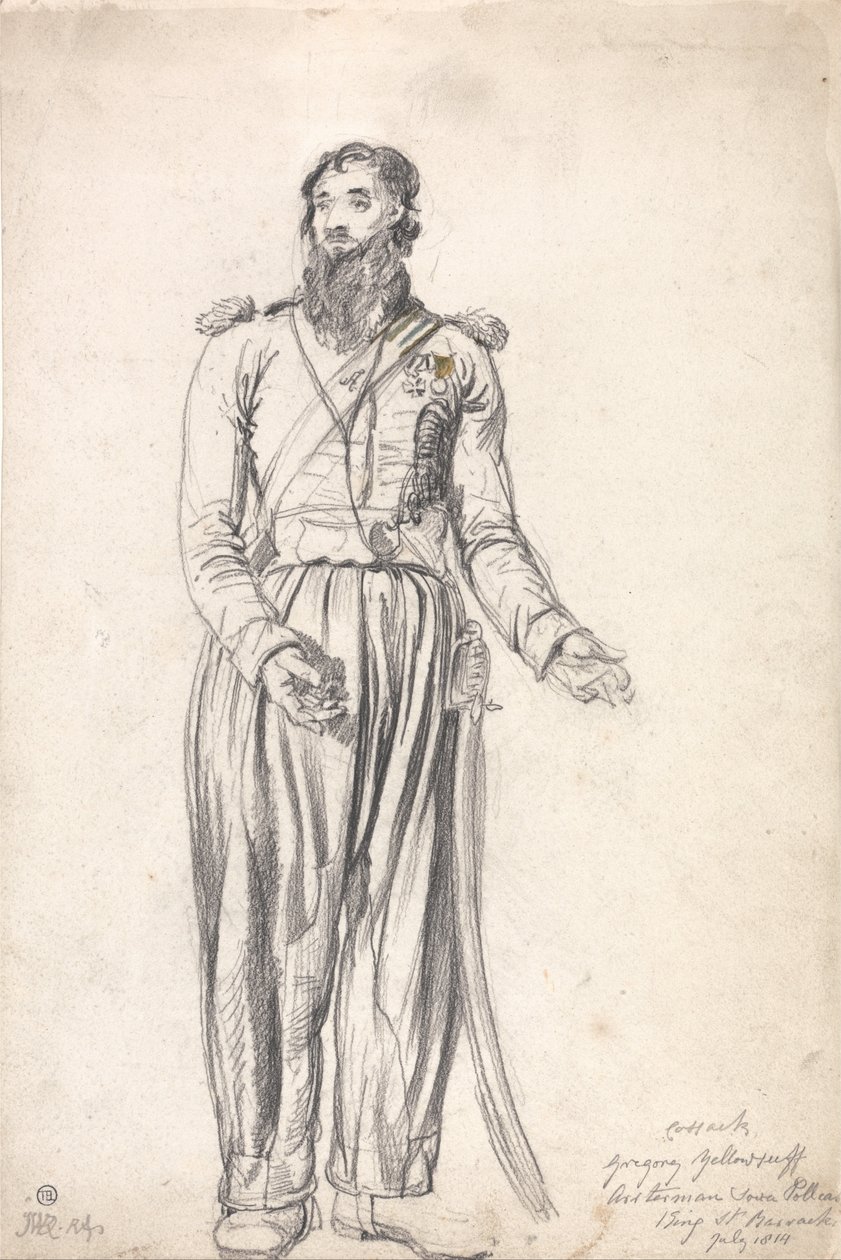 El cosaco, Gregory Yelloserf, julio de 1814 de James Ward