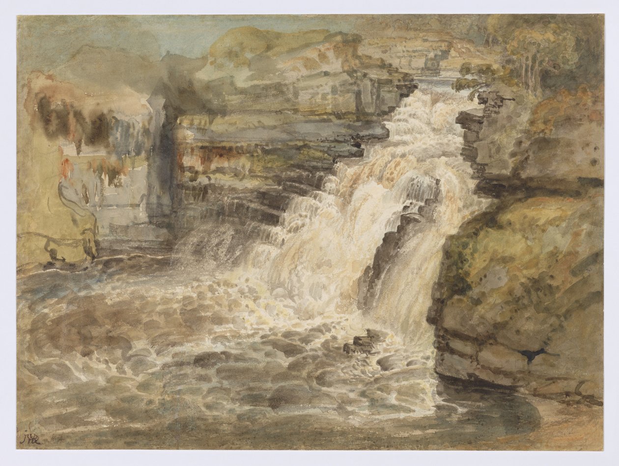 Las cataratas del Clyde después de una inundación de James Ward