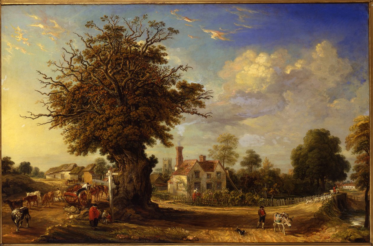 El Roble de Yeldham en Great Yeldham, Essex, 1833 de James Ward