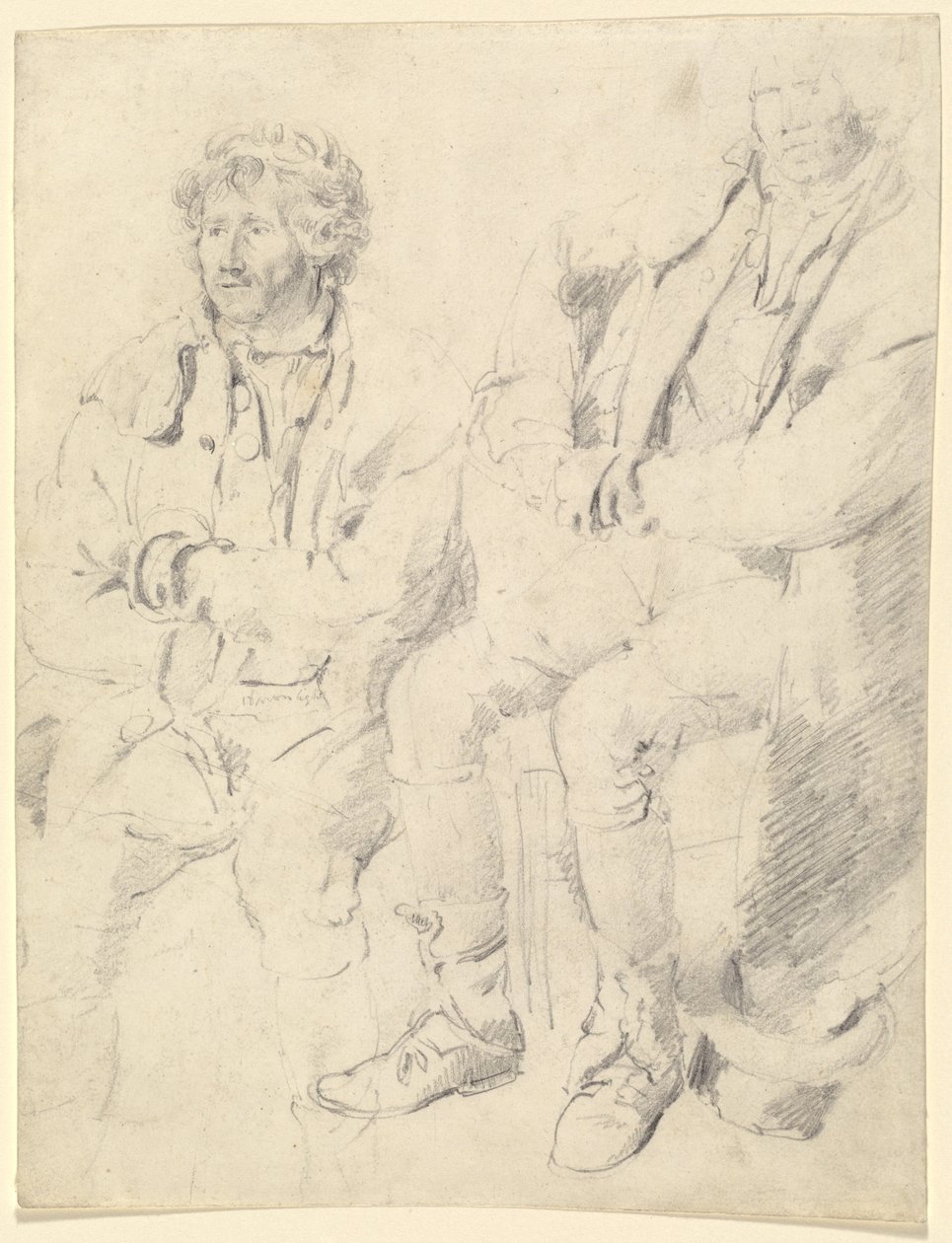 Dos Estudios de un Hombre Sentado de James Ward