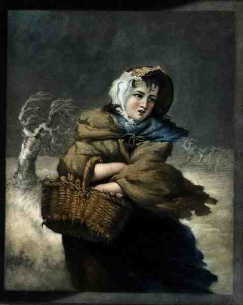 Invierno, grabado por el artista, publicado c.1805 de James Ward