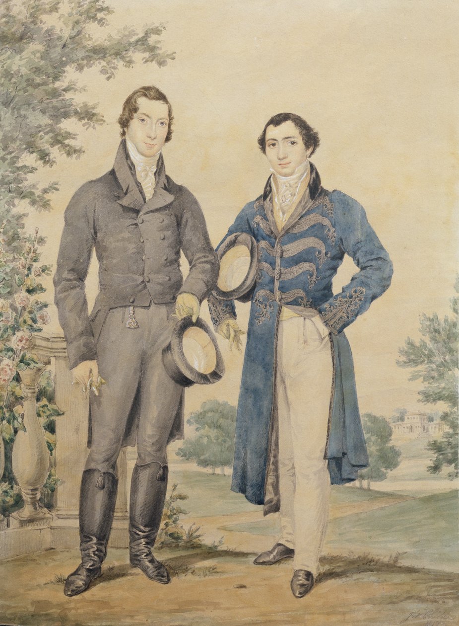 Retrato de dos caballeros, 1817 de James Warren Childe
