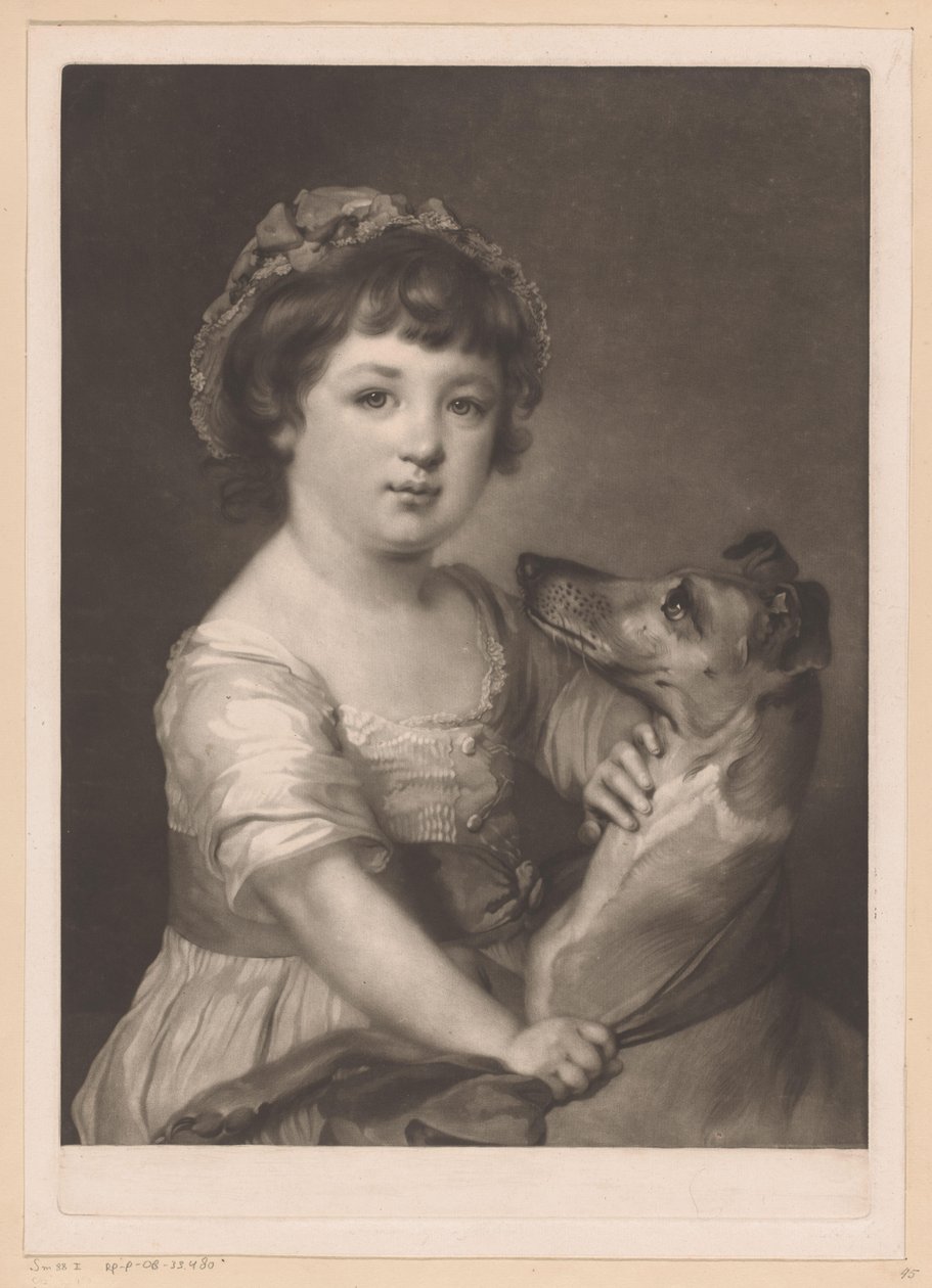 Portret van Frances Lascelles de James Watson (prentmaker)