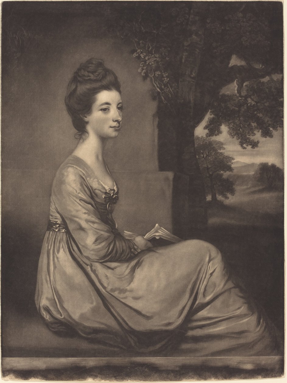 Jemima Condesa Cornwallis de James Watson after Sir Joshua Reynolds