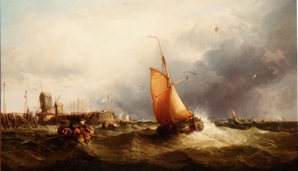 Barco pesquero holandés y otros barcos de James Webb