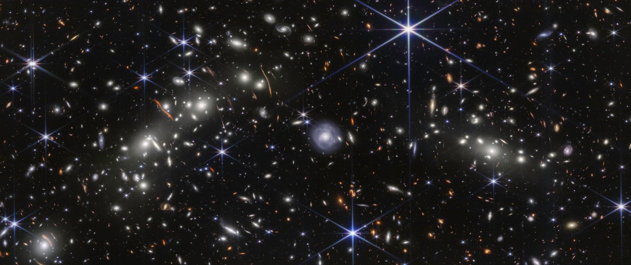 Cúmulo de balas (imagen de la NIRCam) de James Webb Space Telescope (NASA)