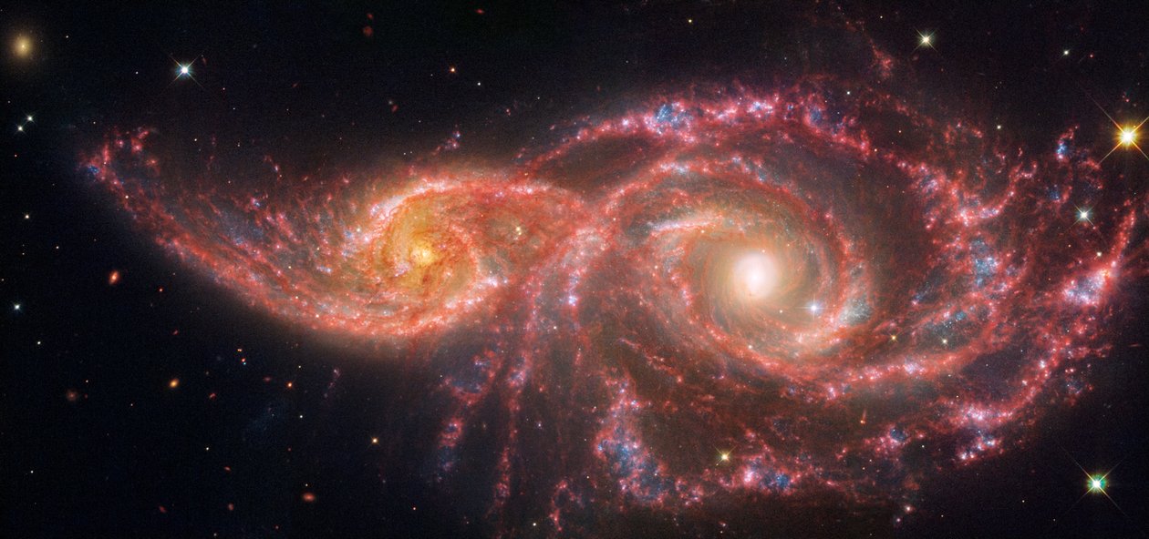 El Hubble examina un par de galaxias de James Webb Space Telescope (NASA)