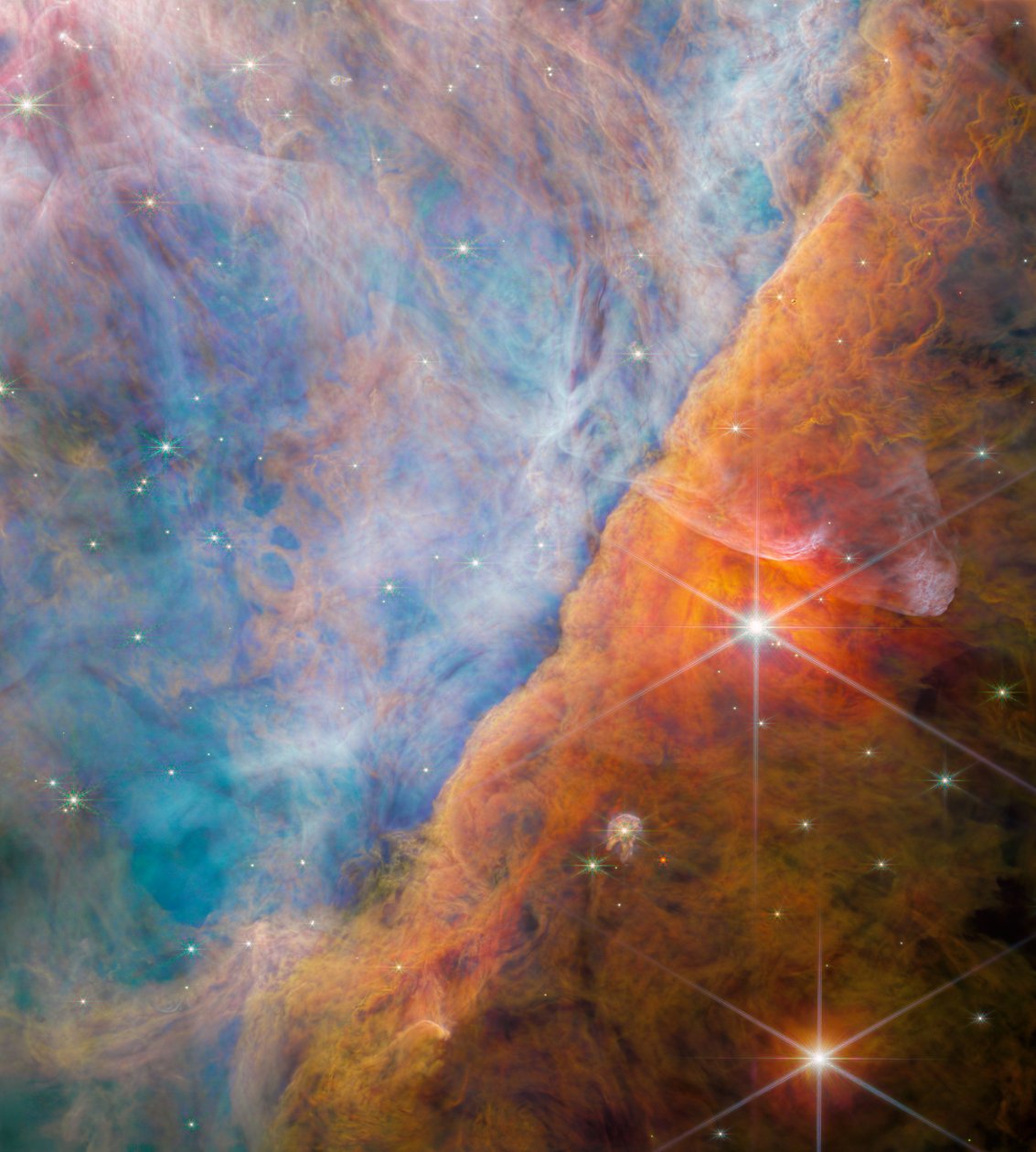 Barra de Orión (Imagen NIRCam) de James Webb Space Telescope (NASA)