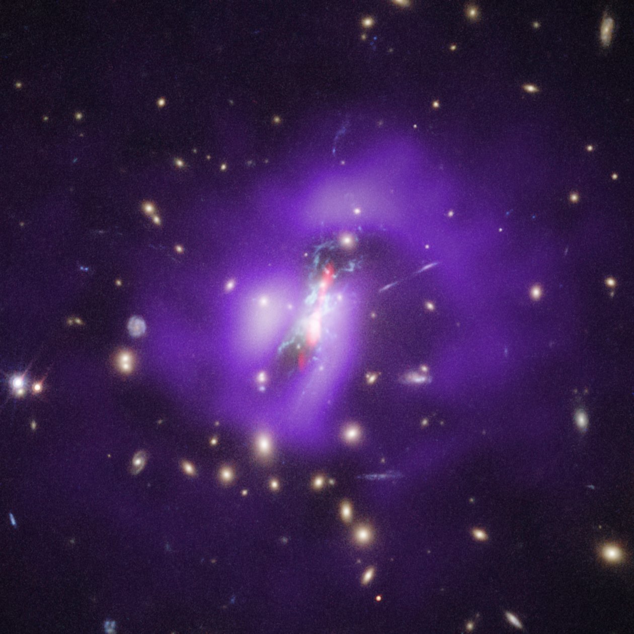 Cúmulo de Phoenix (Hubble, Chandra, VLA) de James Webb Space Telescope (NASA)
