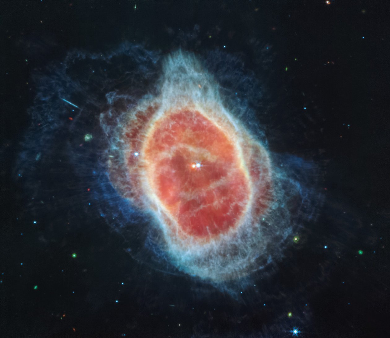 Nebulosa del Anillo Sur (Imagen MIRI) de James Webb Space Telescope (NASA)