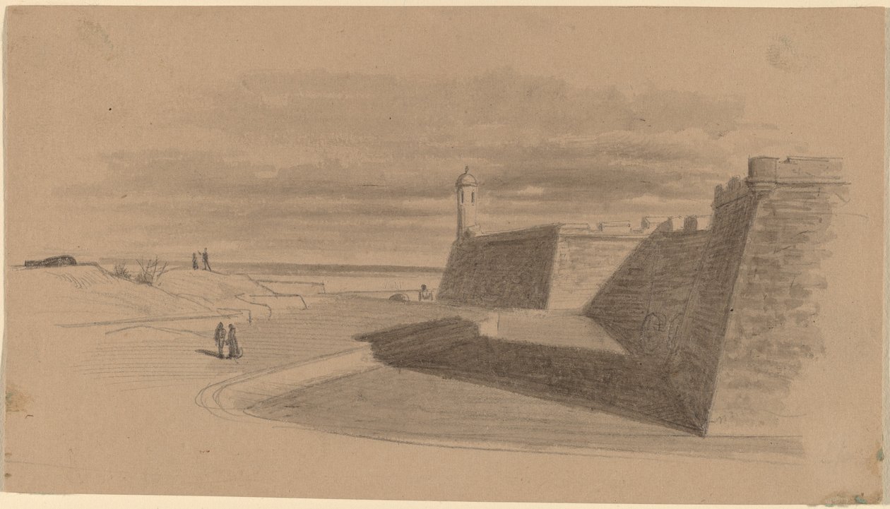Foso en el Fuerte Marion, Florida de James Wells Champney