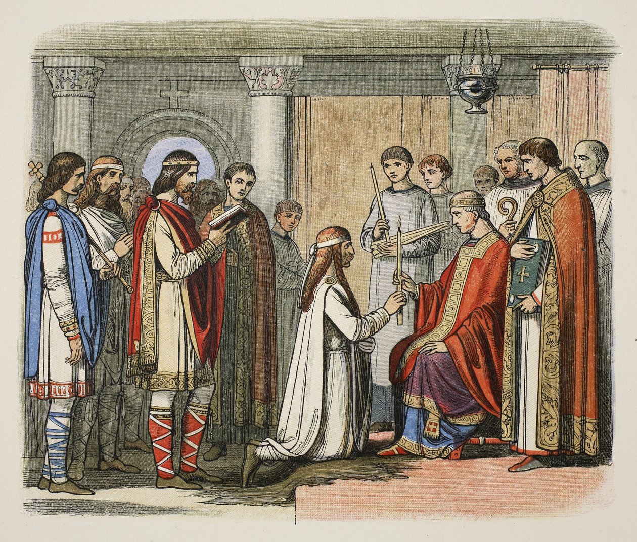 Bautismo del Rey Guthorm, año 878, de 