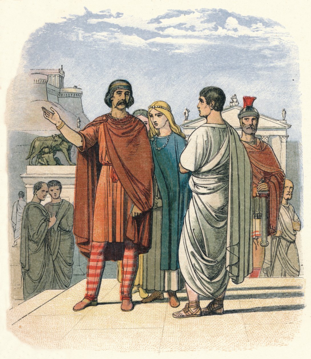 Caractacus en Roma. A.D. 52, 1864 de James William Edmund Doyle
